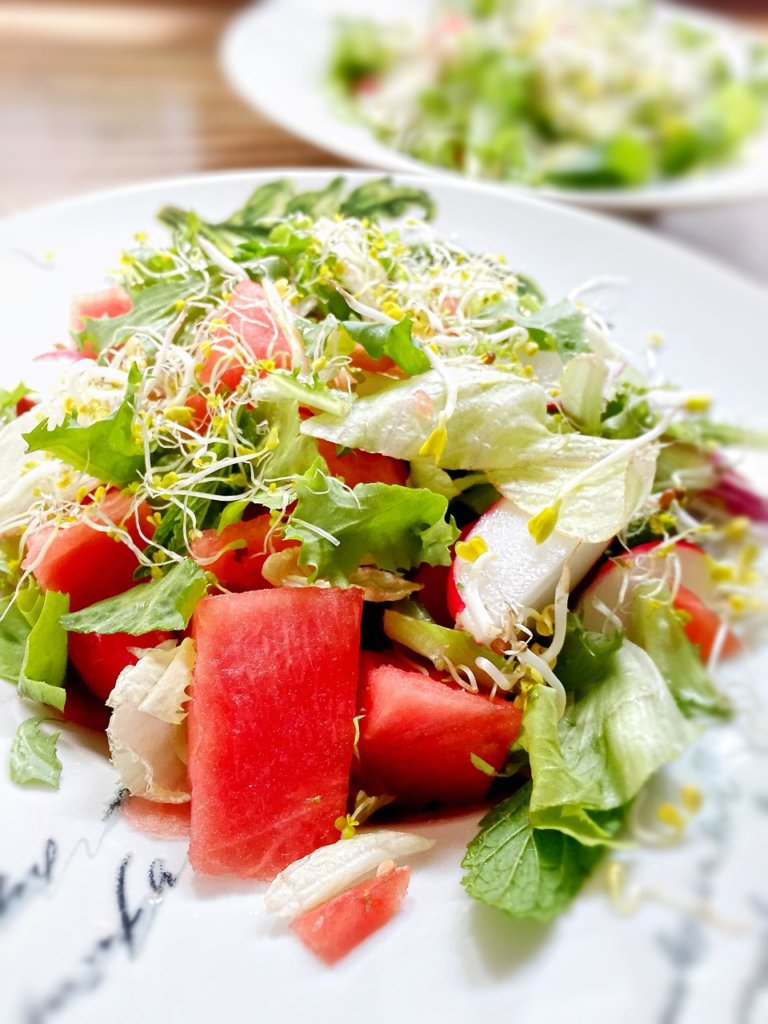 Salat ist der Klassiker unter den Sommergerichten. Mit der erfrischenden Wassermelone ist die leichte Salatvariationen kaum zu toppen!